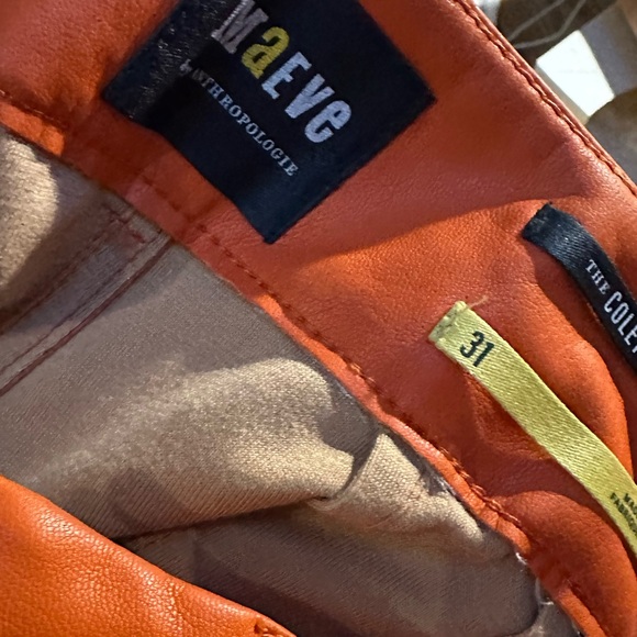 The Colette Cropped Wide-Leg Pants by Maeve: Faux Leather Edition - worn once - Picture 4 of 4